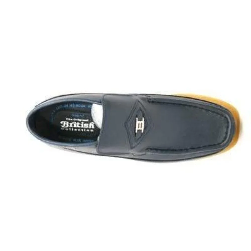 British Walkers | Shoes | British Walkers Bwb Mens Navy Leather Slip On ...